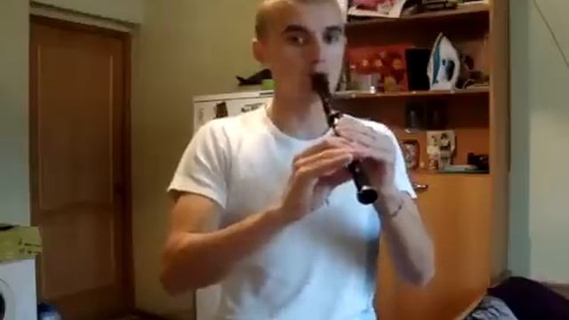 Блокфлейта, Мелодия из Шрека! Потрясное исполнение смотреть онлайн