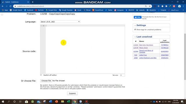 How to submit code on Codeforces ? смотреть онлайн