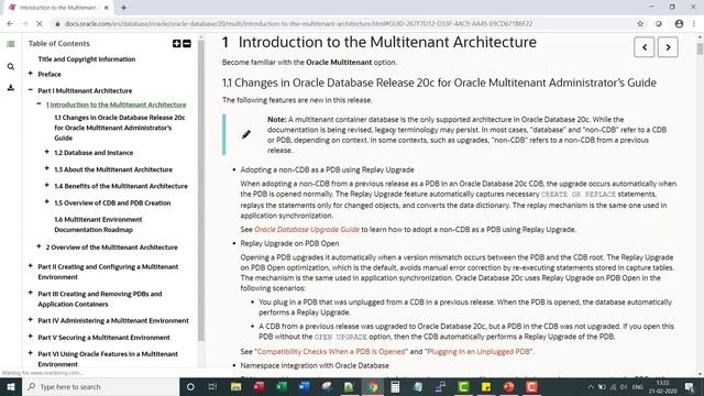 Oracle 20c: Goodbye to non CDB architecture! смотреть онлайн