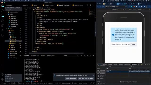 #Ep7 - ? CREA tu BILLETERA CRIPTO en Stellar con REACT! | Code & Hacks by Stellar смотреть онлайн