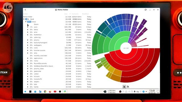 Очистка внутреннего диска steam deck. Compatdata, shader cache killer смотреть онлайн