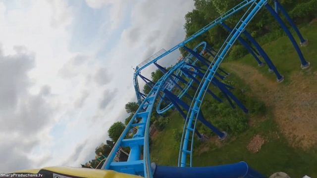 Vapor Trail roller coaster at Sesame Place Philadelphia смотреть онлайн