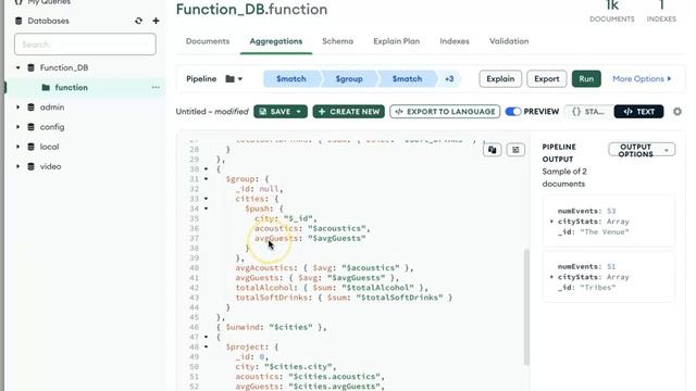 Using MongoDB Compass to run a complex aggregate query in MongoDB смотреть онлайн