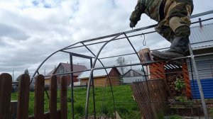 Делаю теплицу из профильной трубы своими руками. ч.2