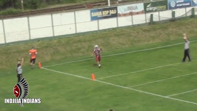 Blair Black to Gogi "Bunny" Zec - Indjija Indians American Football смотреть онлайн