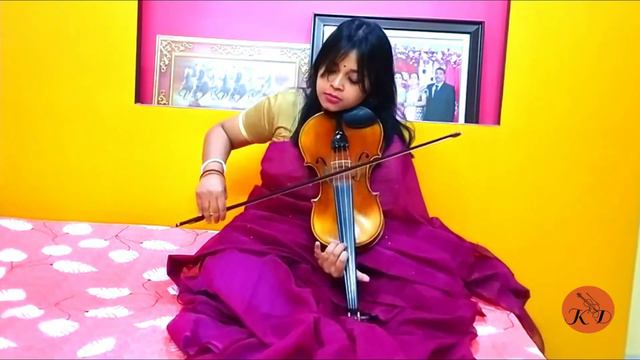 Holi Special || Brojo Gopi Khele Hori || 1st time in youtube || Nazrl Geeti || violin Cover || смотреть онлайн