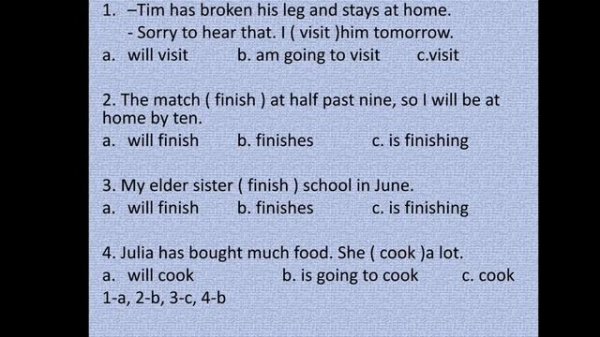 Future actions. Способы выражения будущего, действий в будущем.