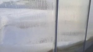 теплица односкатная простая как "велосипед" не боится снегопадов!