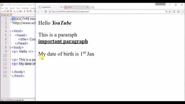 HTML Tutorial For Beginners 6 - Bold, Italics and Comments смотреть онлайн
