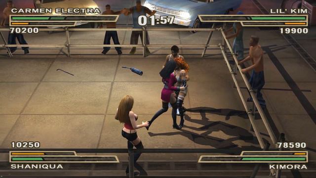 NOT JUST A FUNNY FIGHTING GAME | 4 GIRLS STREET FIGHT | Female Wrestling, Karate, Kickboxing