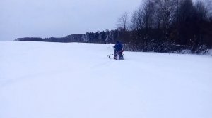 Самодельный снегоход из мотоцикла ИЖ "Планета-5"