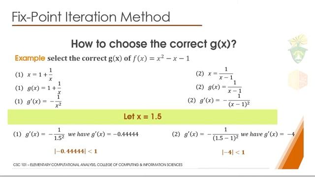 CSC 101- Fix Point Iteration Method смотреть онлайн