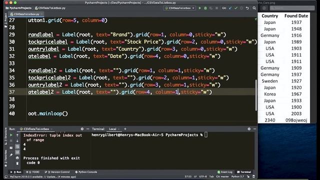 How to Display CSV Using TKinter Label & Button | Essential Engineering смотреть онлайн
