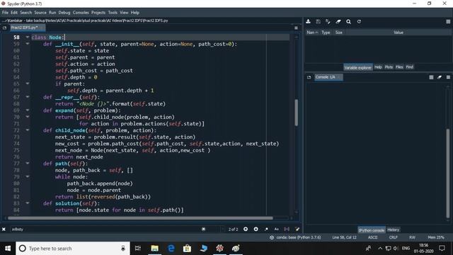 Iterative Deepening Depth First Search on Graph in Python смотреть онлайн
