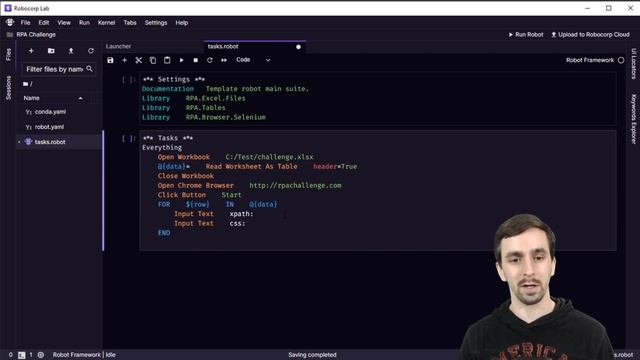 RPAChallenge.com in Robocorp смотреть онлайн
