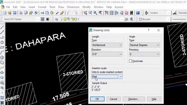 How to convert the drawing meter to feet in AutoCAD смотреть онлайн