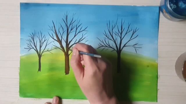 Пейзаж "Весна". 4-й клас. смотреть онлайн