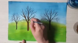 Пейзаж "Весна". 4-й клас.