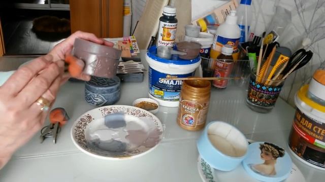 Декупаж шкатулки из бобины Ч3. Раскрываю секреты изготовления. смотреть онлайн