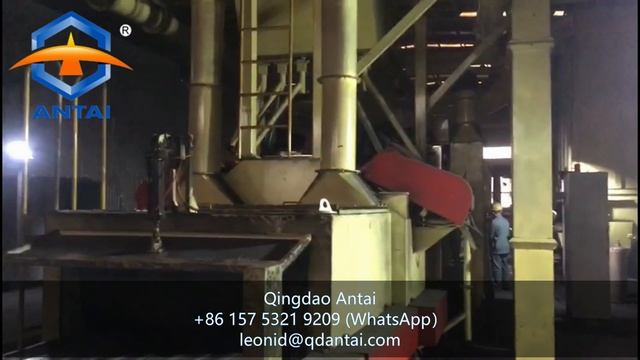 Qingdao Antai QAT6918 дробеметная установка проходного типа в Китае Shot Blasting Machine