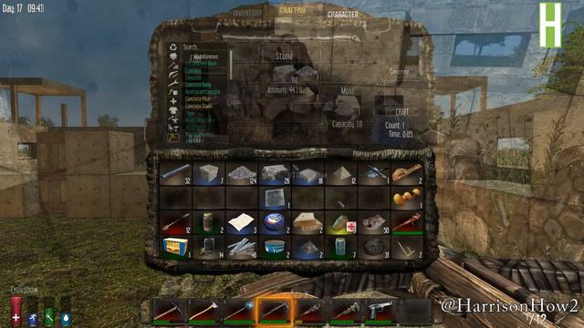 7 Days to Die -(Alpha 9 OUTDATED) How To: Build Reinforced Concrete смотреть онлайн