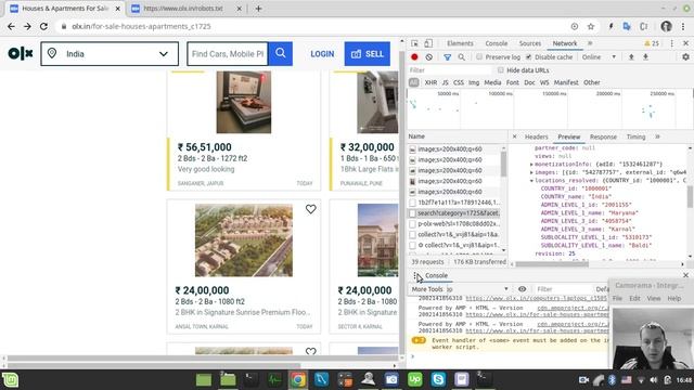 Indian OLX web scraping tutorial | Extracting dynamically loaded content via fetching data from AP смотреть онлайн