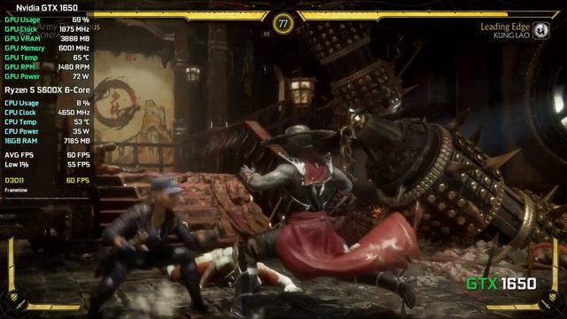Mortal Kombat 11 - RTX 3050 - GTX 1050 Ti - GTX 1060 - GTX 1650 - RX 580 - RX 570 смотреть онлайн