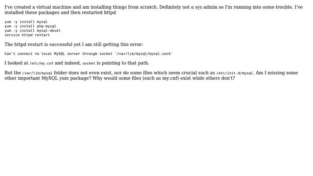 /var/lib/mysql folder is missing смотреть онлайн