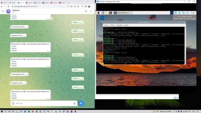 Conexión Raspberry Pi a Telegram смотреть онлайн