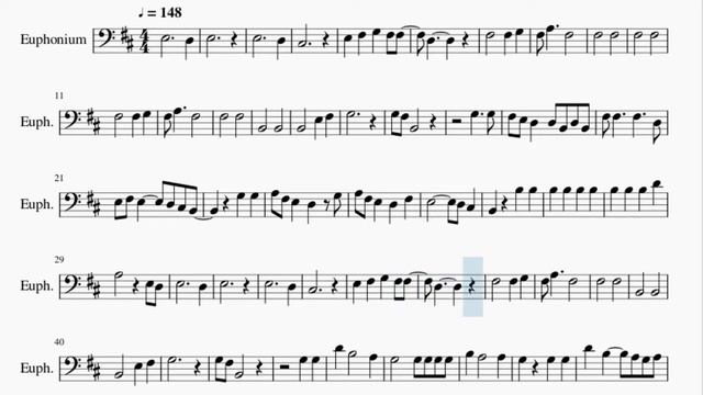 Euphonium Sheet Music: How to play Matilda by Alt J смотреть онлайн