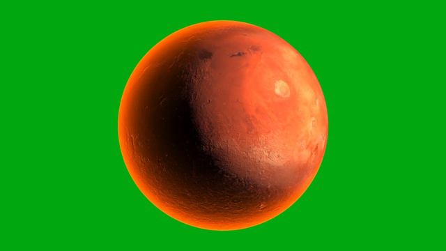 Realistic 3d Planet Mars Rotation Loop Animation on Green Screen - Motion Made смотреть онлайн