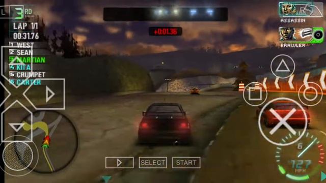 Need For Speed Carbon - Gameplay - Poorboy (Part 1) PPSSPP смотреть онлайн