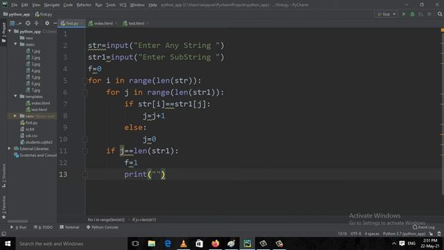 Write A Python Program To Find A Substring Within A String || Frequency of a substring in a string смотреть онлайн