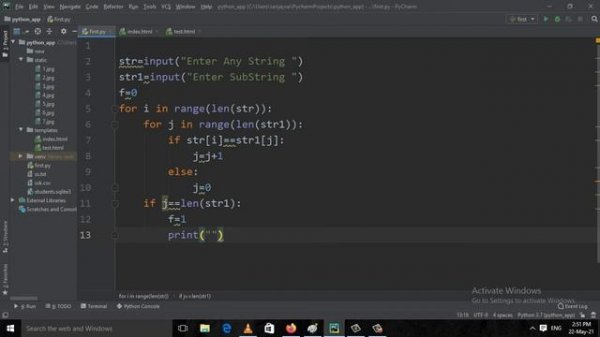 Write A Python Program To Find A Substring Within A String || Frequency of a substring in a string