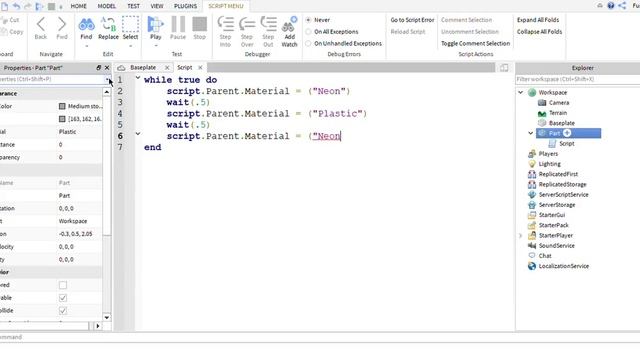 ROBLOX Studio | How to make a changing material block | READ DESC! смотреть онлайн