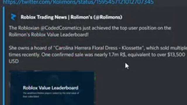 New Richest Roblox Player OVERNIGHT!?( CodedCosmetics Hoard!?) смотреть онлайн