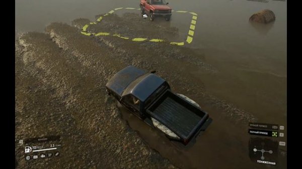 SnowRunner - миссия по спасению застрявшего Скаута