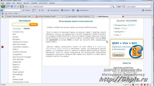 qiwi (киви) кошелек - как пользоваться? SHPIZ.RU смотреть онлайн