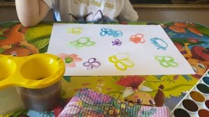 Учимся рисовать цветы красками // С РЕБЁНКОМ 4 года