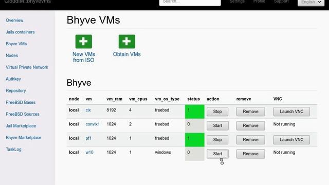 test bhyve with noVNC смотреть онлайн