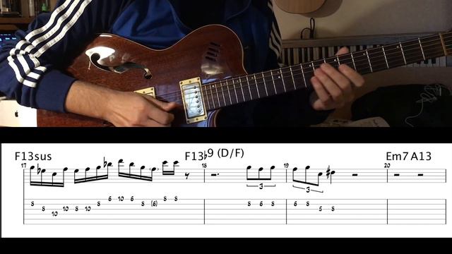 Dolphin Dance - Freddie Hubbard solo transcribed for guitar смотреть онлайн