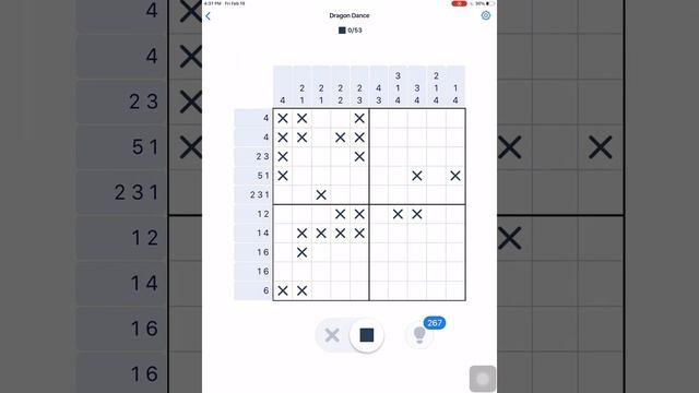 Nonogram Dragon Dance 2021 Postcard 1 Puzzles 11-15 смотреть онлайн