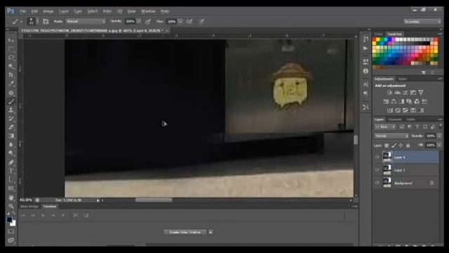 Remove people from the background | Adobe Photoshop time lapse смотреть онлайн