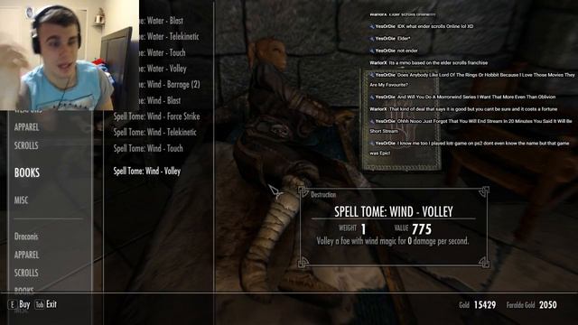 Skyrim SE Pure Mage Livestream! Master Difficulty lv32 смотреть онлайн