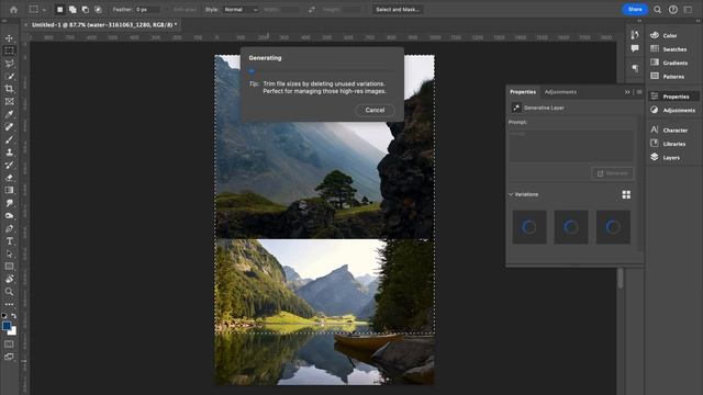 Merge photos using Generative tool - AI Photoshop смотреть онлайн