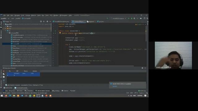 Kuliah Pemrograman Java: Setup MySQL Database Intellij смотреть онлайн