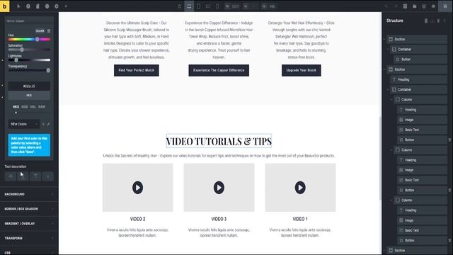 How to create color palette in Bricks Builder смотреть онлайн