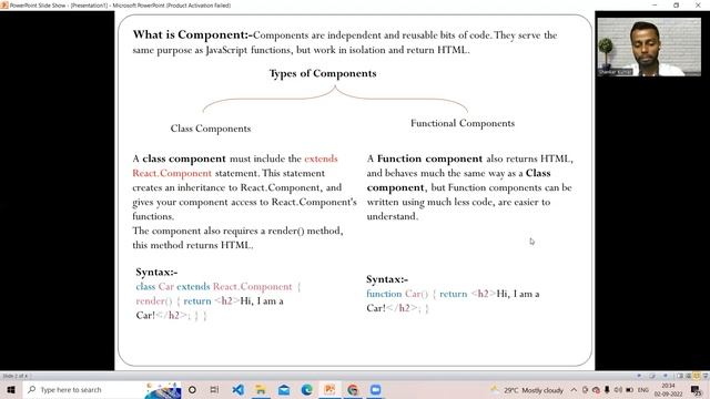 What is Components? Differentiate between Class components and functional components? смотреть онлайн