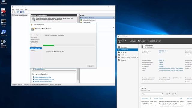 creating workgroup multidomain Failover Cluster смотреть онлайн