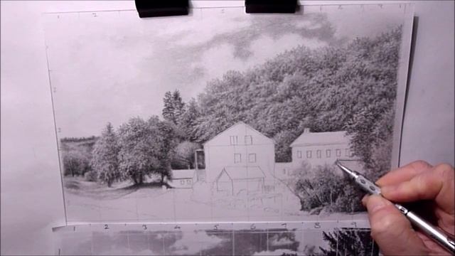 How to Draw Landscapes, Reflections, Water, Grass & Trees with Gaphite Pencils смотреть онлайн